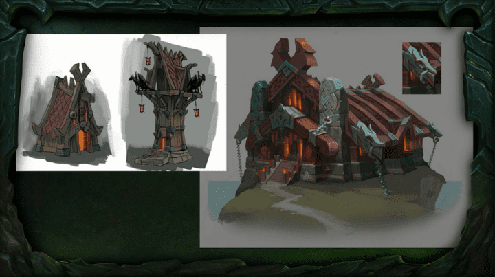 Vrykul Buildings Concept Art