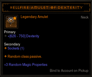 Hellfire Amulet Rolls