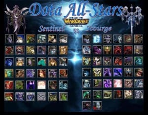 The roster for the original DOTA. This list is fairly limited by today